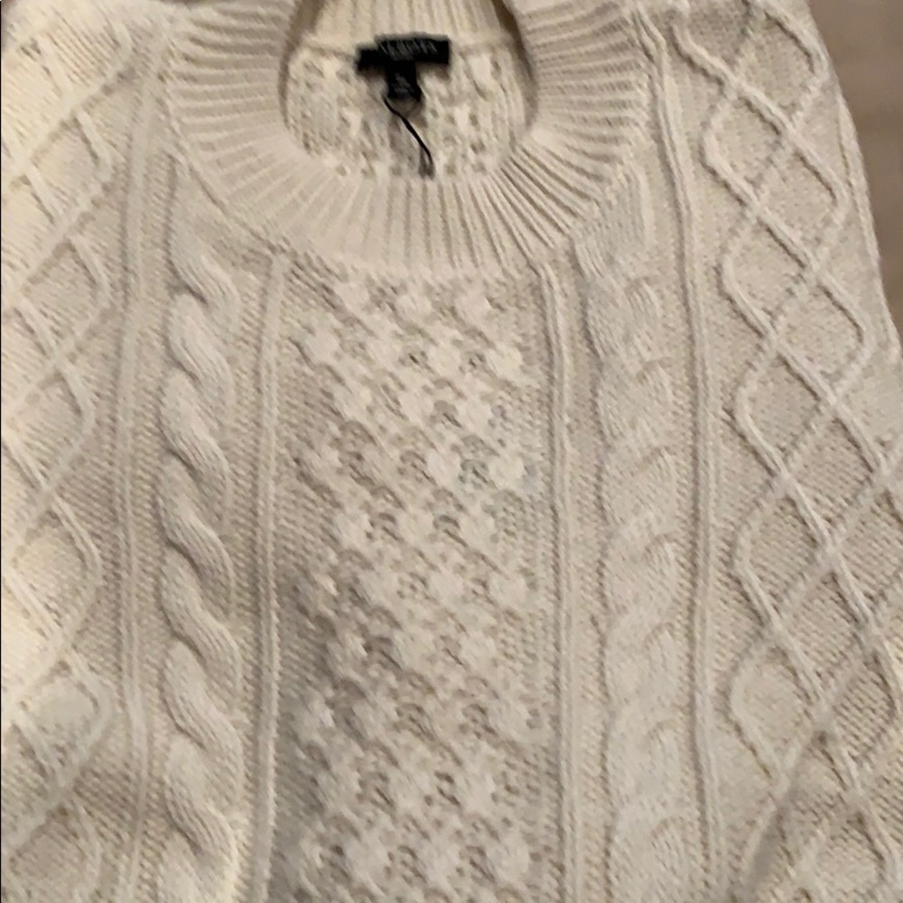 New Talbots cream sweater